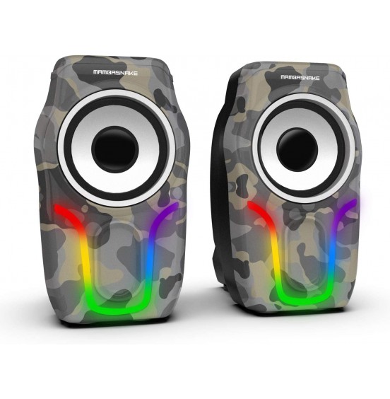 Computer Speakers,2.0 Stereo Volume Control Gaming Speakers with Surround Sound,6 RGB LED Backlit Effect,USB Powered Wired Laptop Speakers with 3.5mm for Desktop Computer/PC/Laptops(White) Computer Speakers,2.0 Stereo Volume Control Gaming Speakers with Surround Sound,6 RGB LED Backlit Effect,USB Powered Wired Laptop Speakers with 3.5mm for Desktop Computer/PC/Laptops(White)