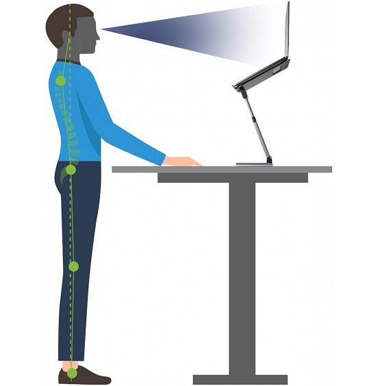 Ergonomic Laptop stand for desk, Adjustable height up to 20", Laptop riser computer stand for laptop, Portable laptop stands, Fits MacBook, Laptops 10 15 17 inches, Laptop holder and Laptop desk stand Ergonomic Laptop stand for desk, Adjustable height up to 20", Laptop riser computer stand for laptop, Portable laptop stands, Fits MacBook, Laptops 10 15 17 inches, Laptop holder and Laptop desk stand