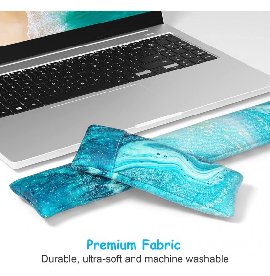 Atufsuat Bean Bag Wrist Rest, Ergonomic Wrist Support for Mouse and Keyboard, Beaded Cushion for Wrist Arm Hand Elbow Support, Computer Laptop Accessories, Office Desk Decor for Women Men, Teal Marble Atufsuat Bean Bag Wrist Rest, Ergonomic Wrist Support for Mouse and Keyboard, Beaded Cushion for Wrist Arm Hand Elbow Support, Computer Laptop Accessories, Office Desk Decor for Women Men, Teal Marble